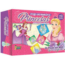 JOGO DA MEMORIA URIARTE PRINCESAS 24 PECAS 4052