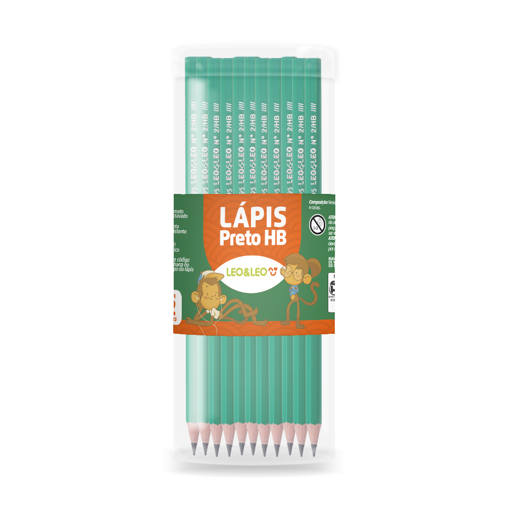 LAPIS LEO&LEO HB SEXTAVADO VERDE S/BORRACHA 4389