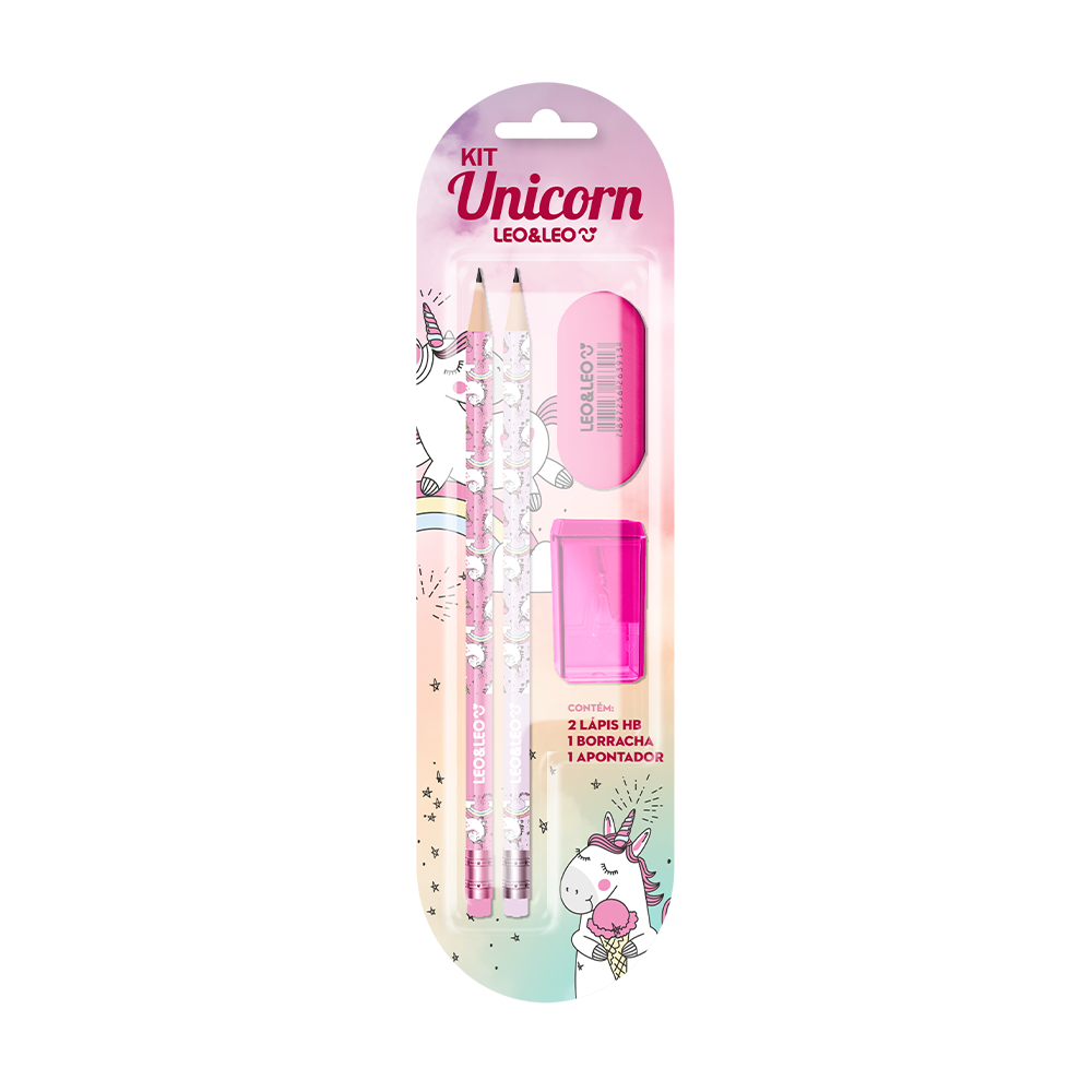 KIT LEO&LEO ESCOLAR UNICORNIO C/4 72157