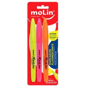 MARCA TEXTO MOLIN FLUOR 82 BLISTER C/3 9007