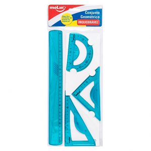 CONJUNTO GEOMETRICO MOLIN FLEX AZUL C/4 11065