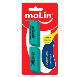 BORRACHA MOLIN BLISTER C/2 SOF GREEN 14224