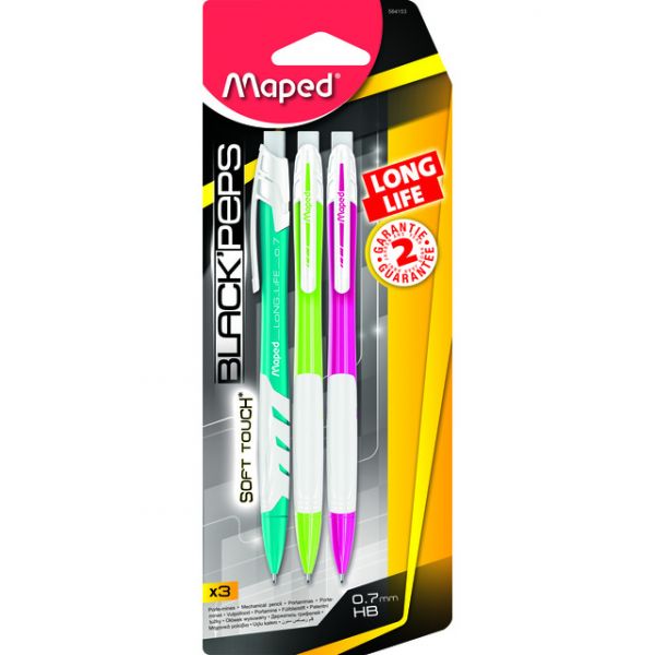 LAPISEIRA MAPED 0.7 BLACK PEPS SORTIDA BLISTER 564153