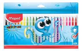 CANETA MAPED HIDROCOR OCEANO POLVO C/24 845924