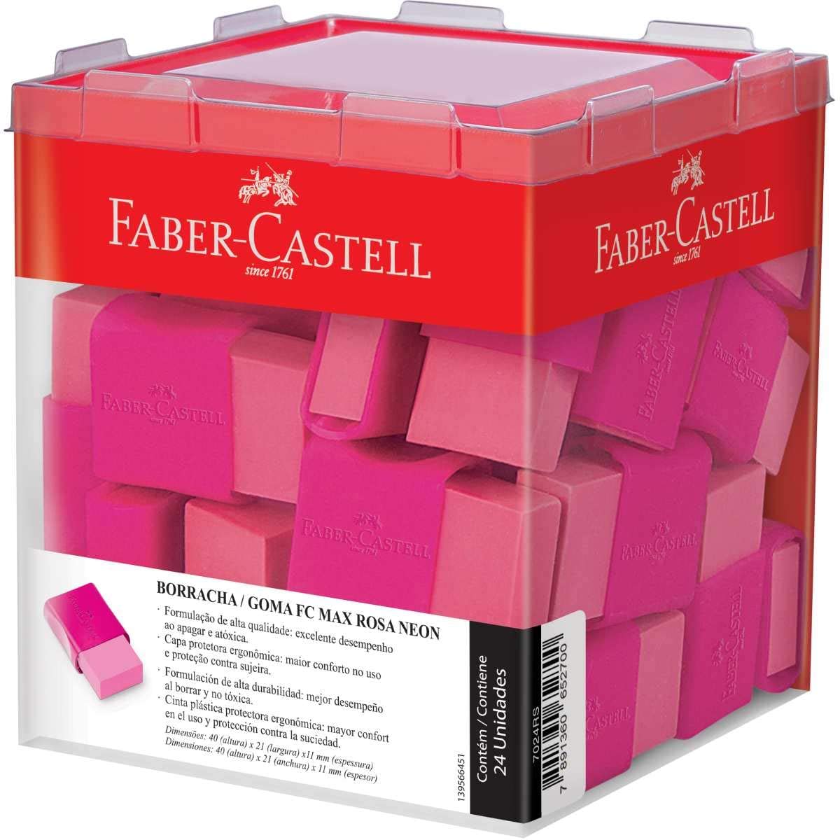 BORRACHA FABER CASTELL MAX NEON 7024RS