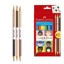 LAPIS DE COR FABER CASTELL C/12+3 CARASE  E CORES
