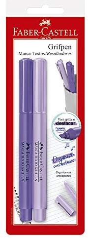 MARCA TEXTO FABER CASTELL BLISTER ROXO/ROXO SM/MTVRZF