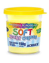 MASSA DE MODELAR SOFT POTE 150G 7315 808 AMARELO BEBE