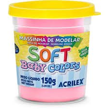 MASSA DE MODELAR SOFT POTE 150G 7315 813 ROSA BEBE