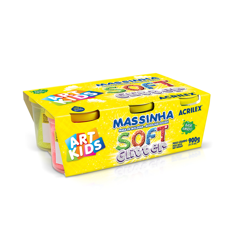MASSA DE MODELAR ACRILEX SOFT GLIT 150G 7366