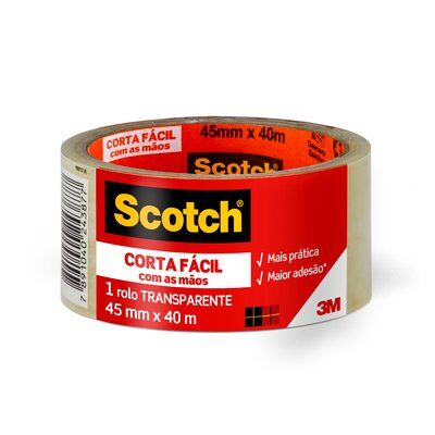 FITA 3M SCOTCH 45X40 TRANSPARENTE CORTA FACIL