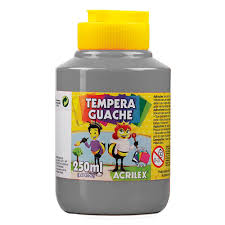 TEMPERA GUACHE 250G ACRILEX 2023 933 CINZA
