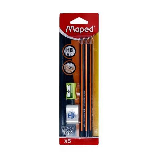 LAPIS MAPED BLACK PEPS BLISTER C/3 LAPIS+BORRACHA+APONTADOR 981711