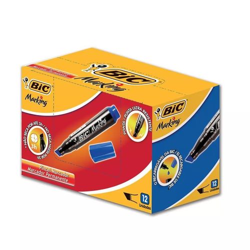 MARCADOR PERMANENTE BIC AZUL 904385