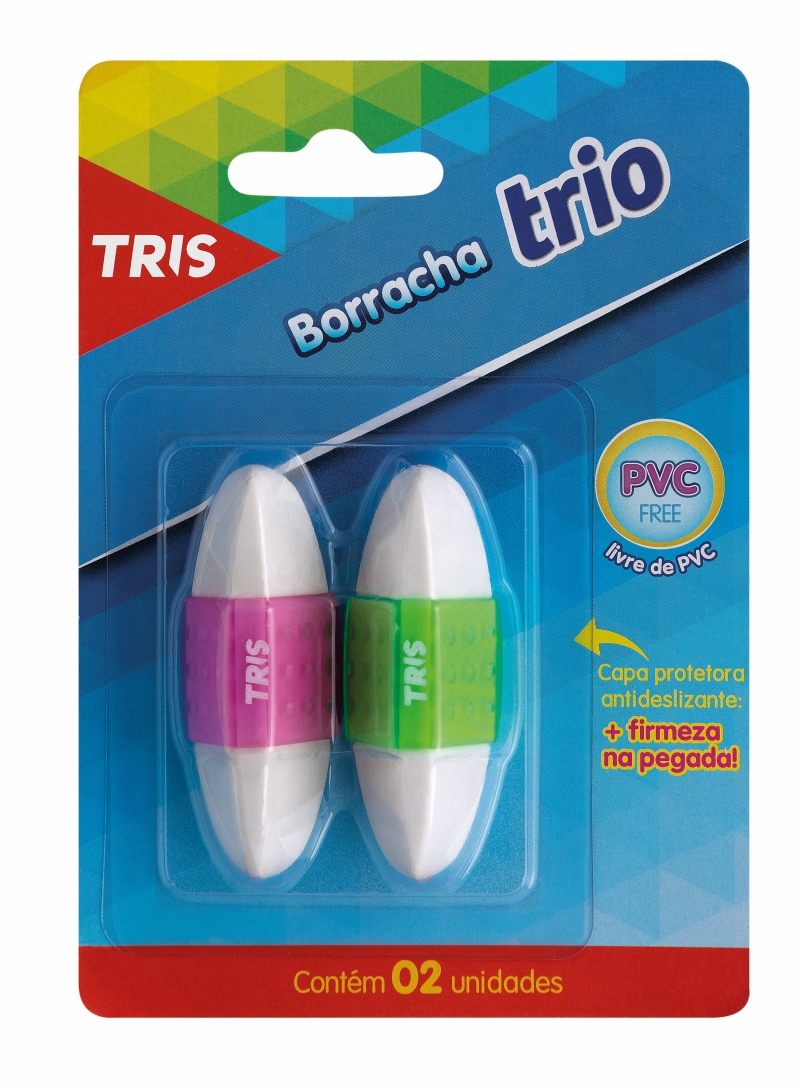 BORRACHA TRIS TRIO TRIANG BLISTER C/2 687759