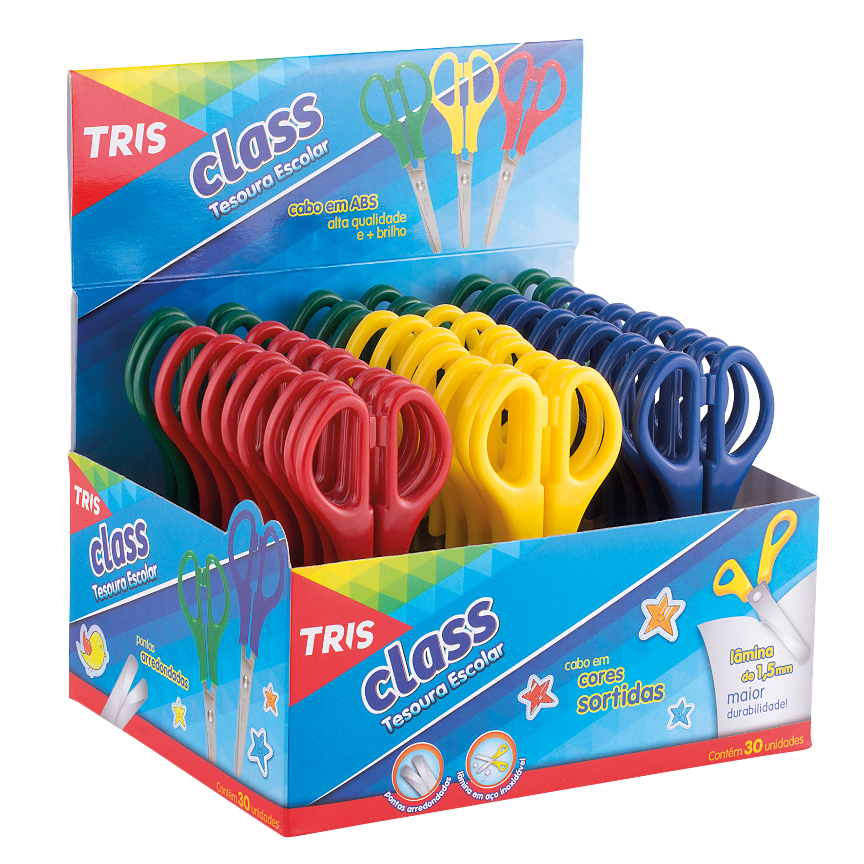 TESOURA ESCOLAR TRIS CLASS 13CM 601588