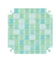 PAPEL CON-TACT VMP 23,6X23,6 3D VERDE FOLHA