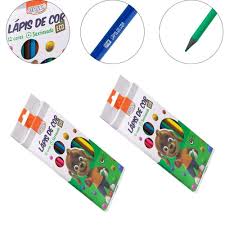 LAPIS DE COR BRW SEXTAVADO ECO C/12 LP1204