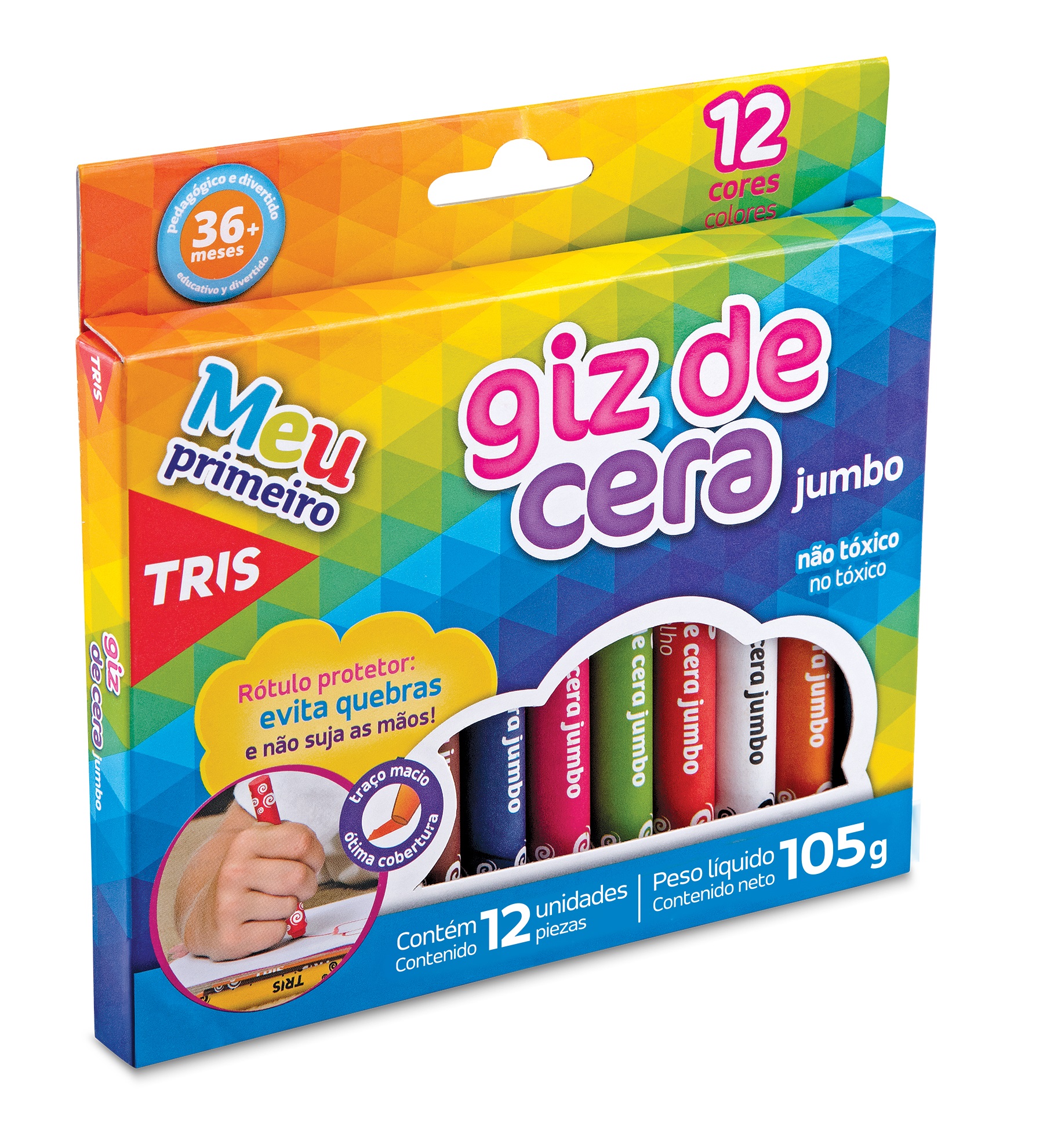 GIZ DE CERA TRIS JUMBO C/12 684321