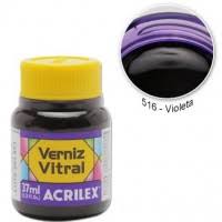 VERNIZ ACRILEX VITRAL 37ML 8140 516 VIOLETA