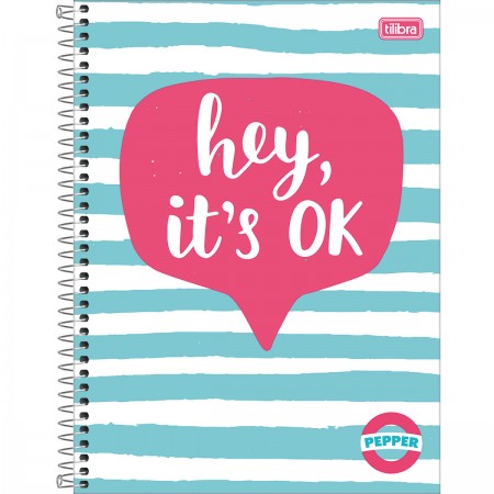 CADERNO TILIBRA 1.1 80FLS CAPA DURA PEPPER FEMININO 179914