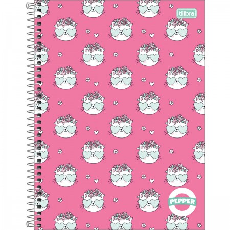 CADERNO TILIBRA 10.1 160FLS CAPA DURA PEPPER FEMININO 159816