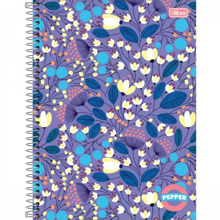 CADERNO TILIBRA 12.1 192FLS CAPA DURA PEPPER FEMININA  234851