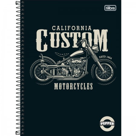 CADERNO TILIBRA 12.1 192FLS CAPA DURA PEPPER MASCULINO 234877