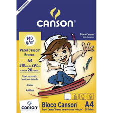 BLOCO CANSON DESEN BR 20FL A4 140G 7070