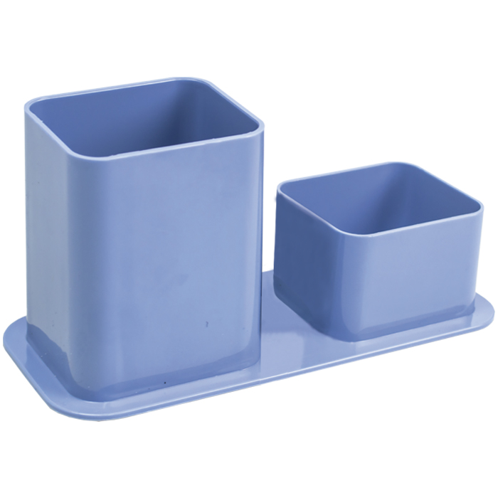 PORTA CANETAS DELLO DUPLO AZUL CLARO 3030.B