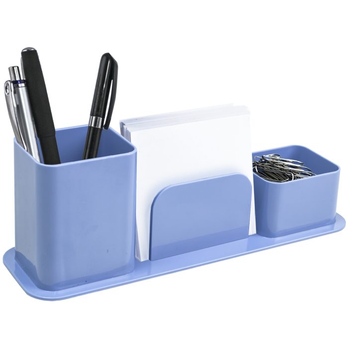 PORTA CANETAS DELLO TRIPLO AZUL CLARO 3031.B