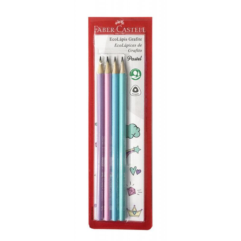 LAPIS FABER CASTELL BLISTER C/4 PASTEL SM/1205 PASTEL