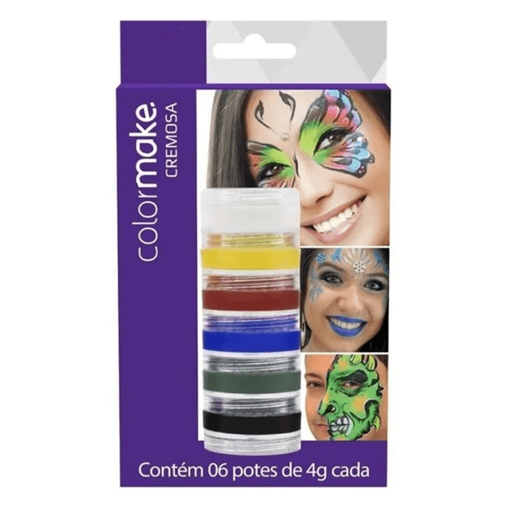 TINTA COLORMAKE CREMOSA C/6CORES 0006