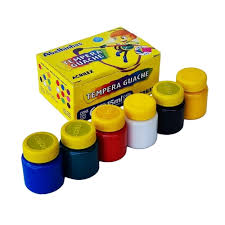 TEMPERA GUACHE 15ML ACRILEX 6 CORES 2020