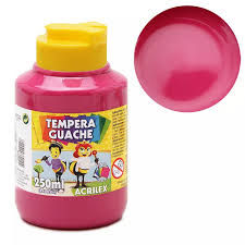 TEMPERA GUACHE 250G ACRILEX 2023 537 ROSA