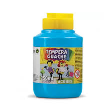 TEMPERA GUACHE 250G ACRILEX 2023 503 AZUL CELESTE