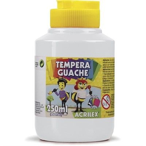 TEMPERA GUACHE 250G ACRILEX 2023 519 BRANCO