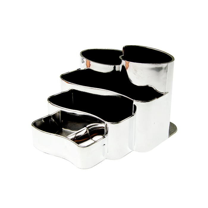 PORTA CANETA DELLOCOLOR 3005.O PRATA METALIZADO