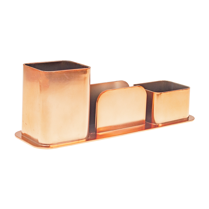 PORTA CANETAS DELLO TRIPLO ROSE GOLD 3031.RG