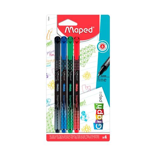 CANETA MAPED GRAPH PEPS PREMIUM C/4 749044