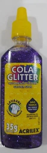COLA GLITER ACRILEX 35G 2912 207 VIOLETA
