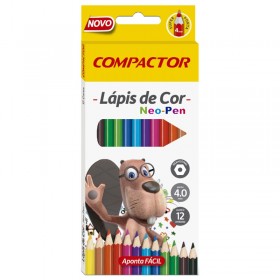 LAPIS DE COR COMPACTOR NEO PEN HEXAGONAL C/12