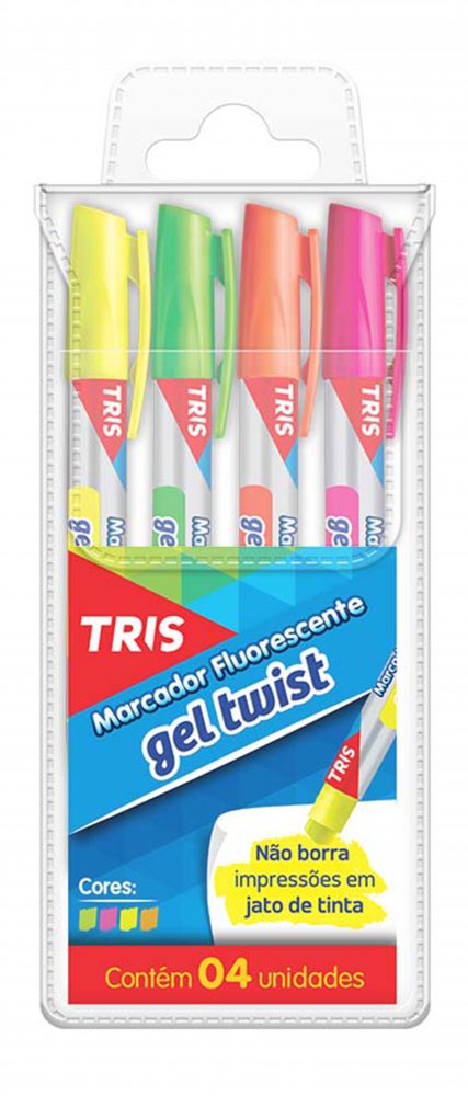 MARCA TEXTO TRIS TWIST GEL C/4 672533