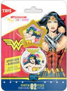 APONTADOR+BORRACHA TRIS MULHER MARAV BLISTER C/2 605111