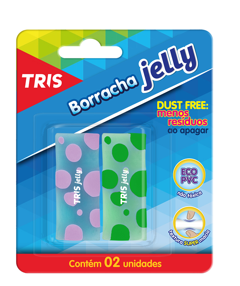 BORRACHA TRIS JELLY BLISTER C/2 690728