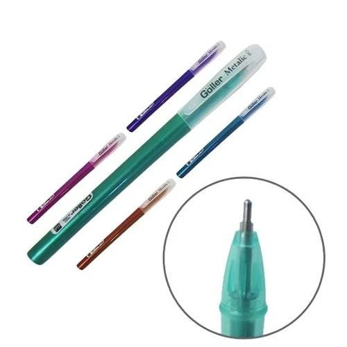 CANETA GOLLER GEL METALIC SORTIDO G-1056