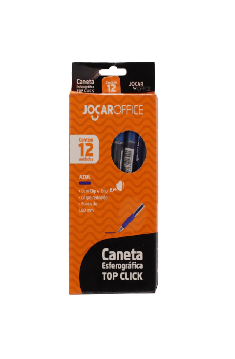 CANETA JOCAR 1.0 GEL TOP CLICK AZUL 97147
