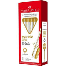 CANETA FABER CASTELL TRILUX MEDIUM OURO 032/OUR