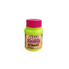 TINTA ACRILEX PVA 37ML 3240 802 VERDE MACA