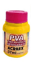 TINTA ACRILEX PVA 37ML 3240 538 AMARELO PELE
